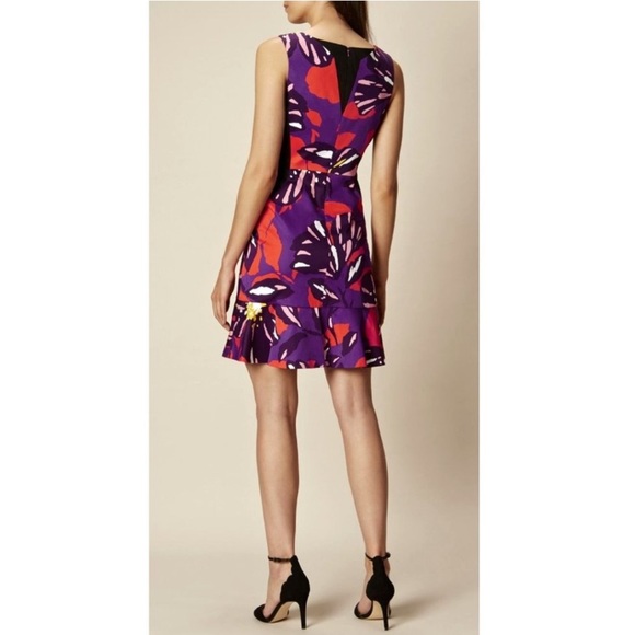 NWT Karen Millen designer floral abstract sleeveless dress size 6 - Picture 10 of 11